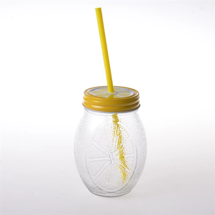 Buntes Strohglas Masom Jar