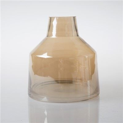 Handgeblasene braune Glasvasen