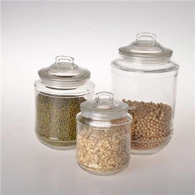 Transparentes Vorratsglas aus Natronkalkglas