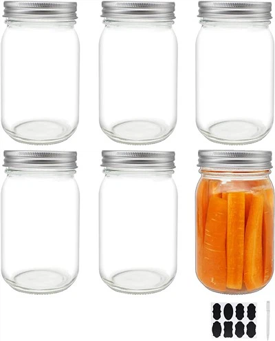 16 OZ Einmachglas mit Schraubdeckel