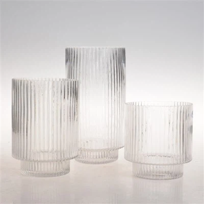 Vintage-Glaswaren-Set, Trinkgläser mit Glasstrohhalmen, Eiskaffeetassen für Whiskey